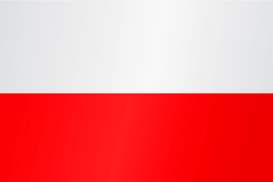 Country flag of Poland