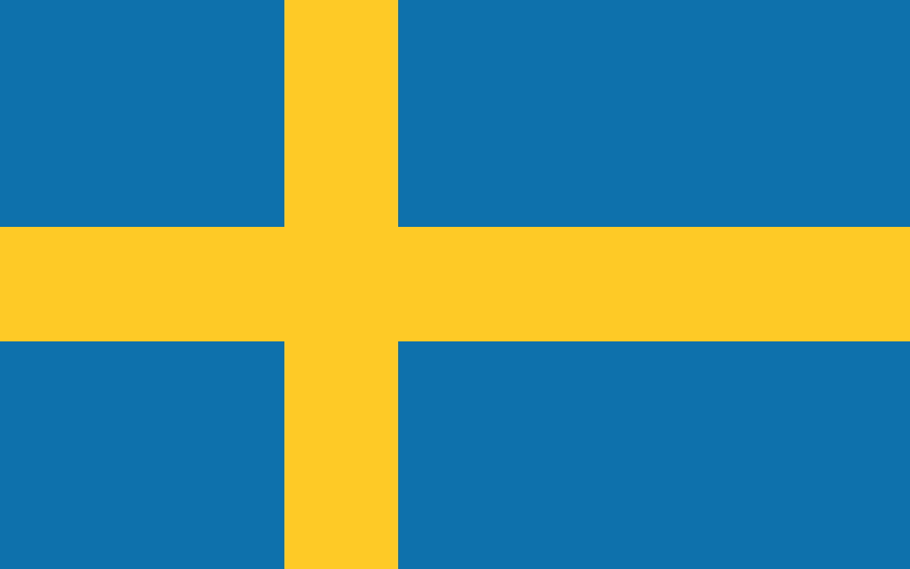 Country flag of Sweden